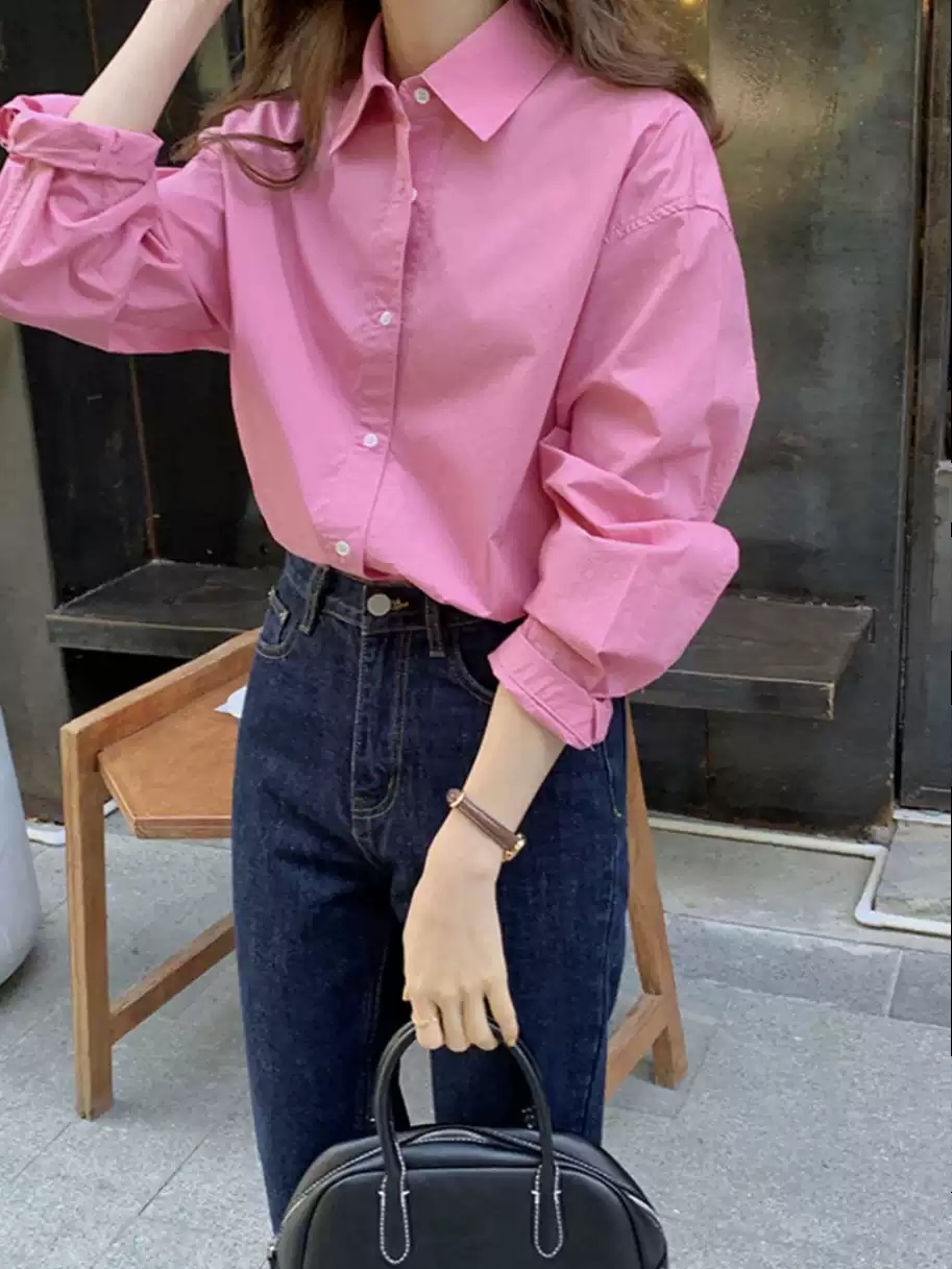 스캔들 64화 한채영 셔츠 블라우스 문정인 루즈핏 가을 옷 패션 의상 - 상세 이미지 4