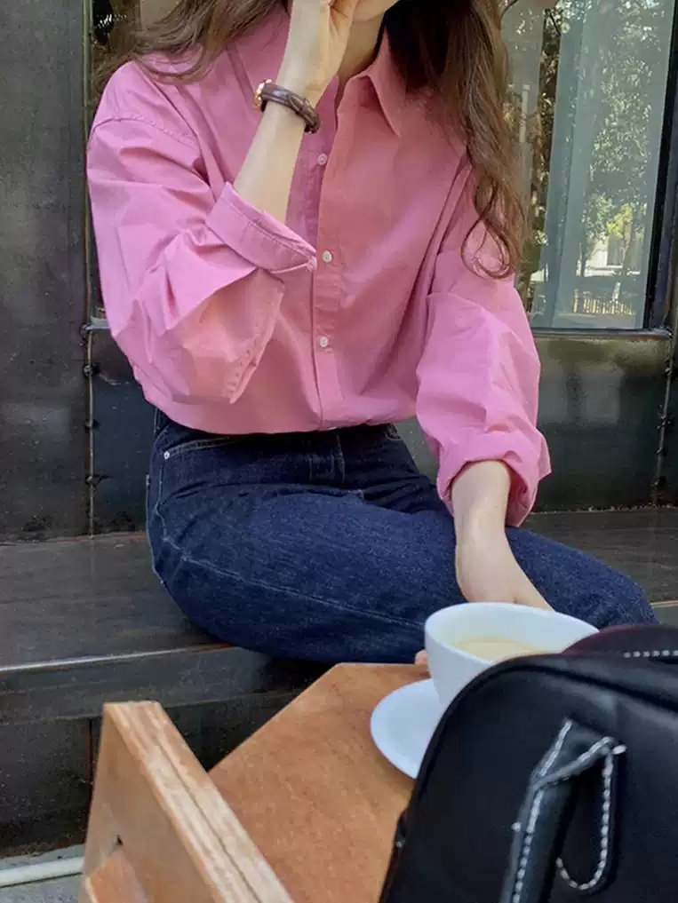 스캔들 64화 한채영 셔츠 블라우스 문정인 루즈핏 가을 옷 패션 의상 - 상세 이미지 5