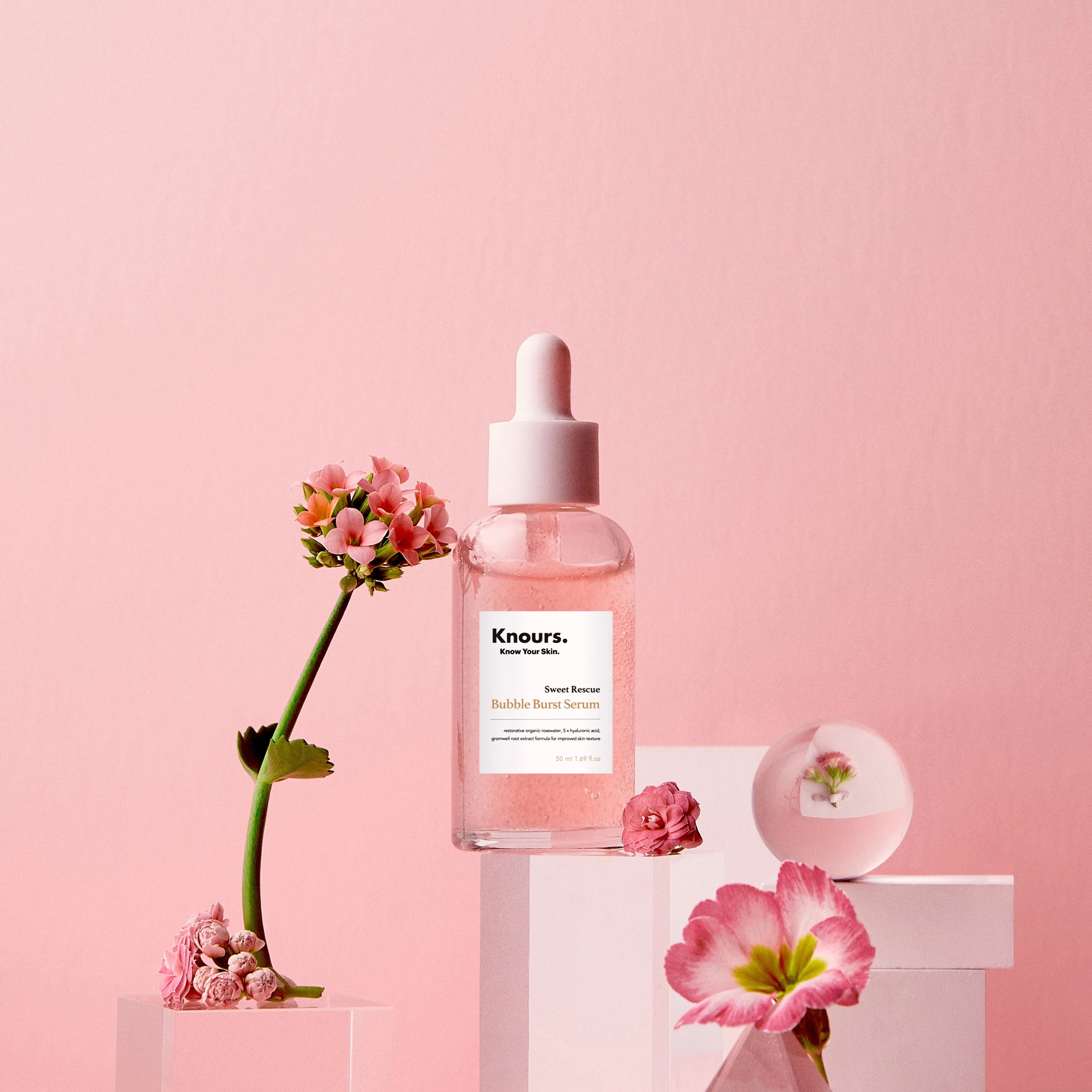 Knours 놀스 그롬웰 루트 버블 버스트 세럼 50ml 비건 피부장벽 밸런싱 세럼 - 상세 이미지 3