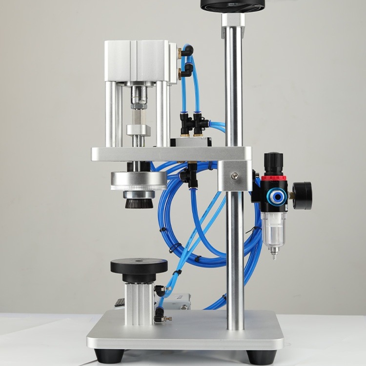 공압 에어 바이알 뚜껑 캡핑기 약병 실링기 액체 앰플 밀봉기