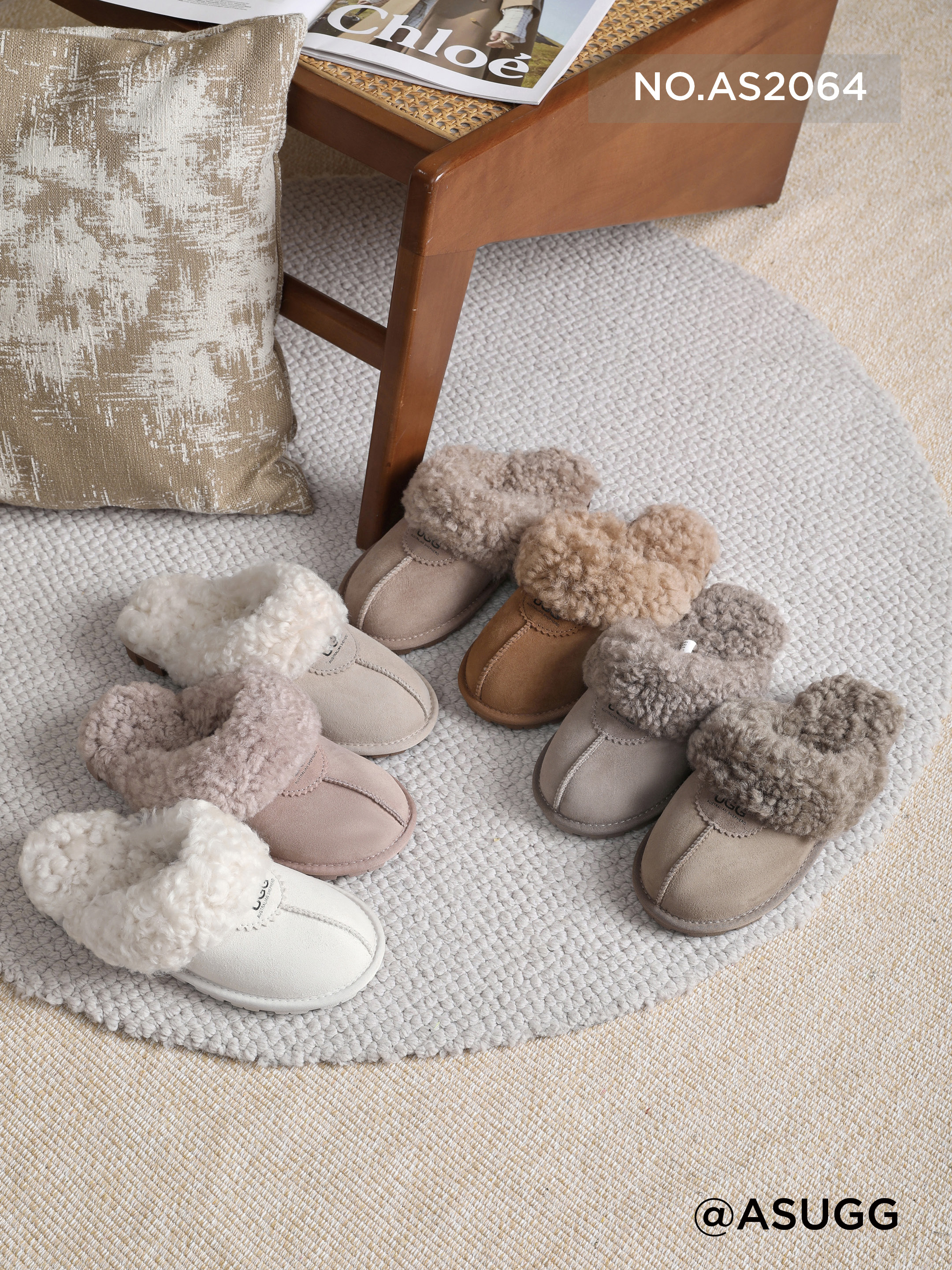 호주 어그 코케트 펀케트 수지 와플 머핀 플랫폼 통굽 밴딩 키높이 에버 여성 양털 슬리퍼