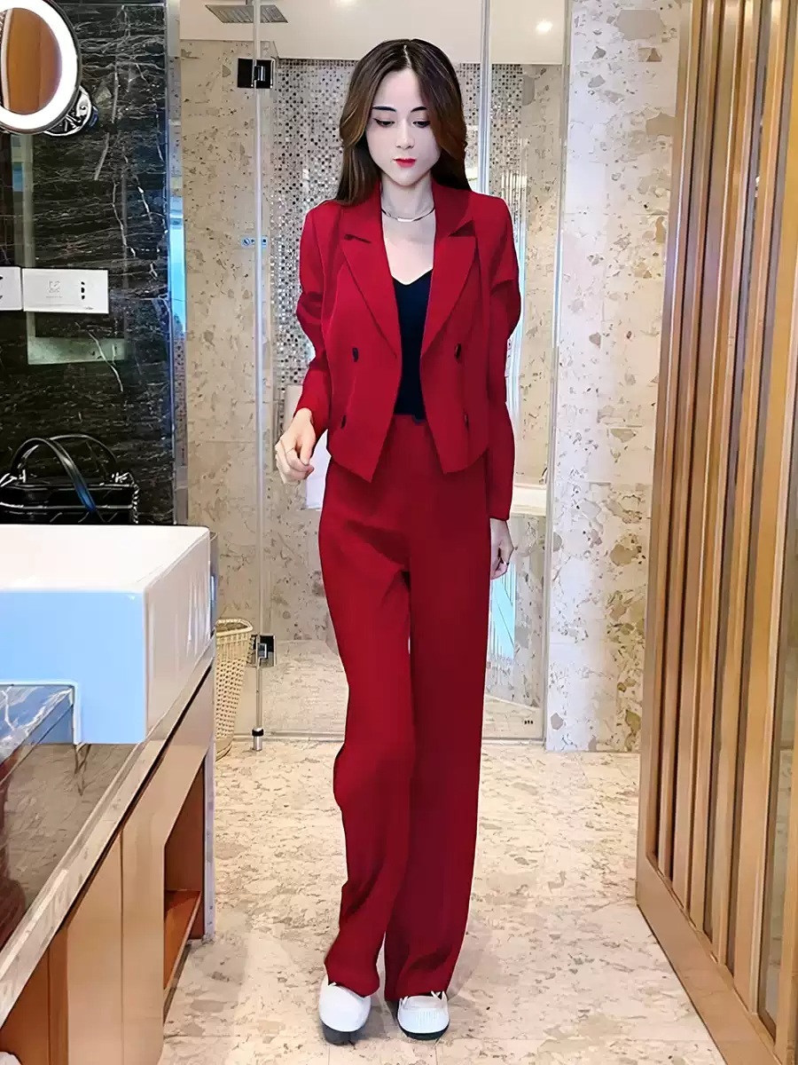 지옥에서 온 판사 5화 박신혜 정장 투피스 강빛나 레드 와이드 의상 옷 패션 - 상세 이미지 2
