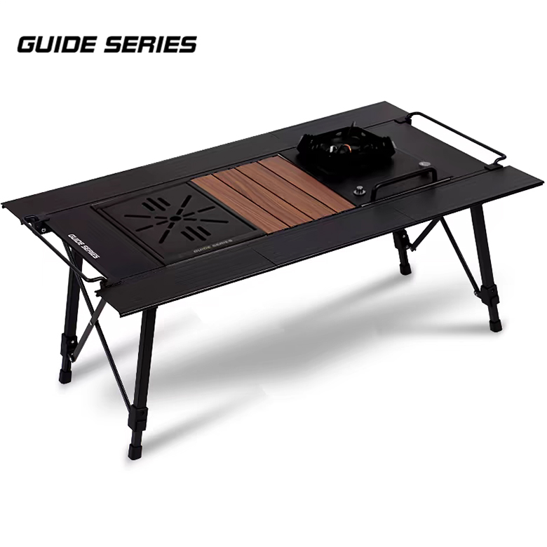 igt테이블 캠핑 경량 높이조절 하프유닛 바스켓 IGT 행어