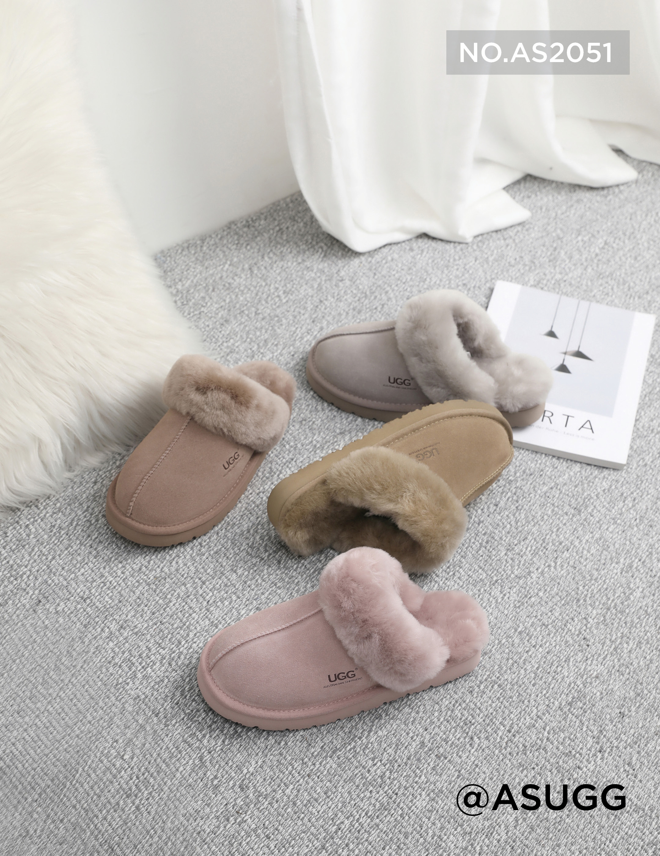 호주 어그 코케트 펀케트 수지 와플 머핀 플랫폼 통굽 밴딩 키높이 에버 여성 양털 슬리퍼