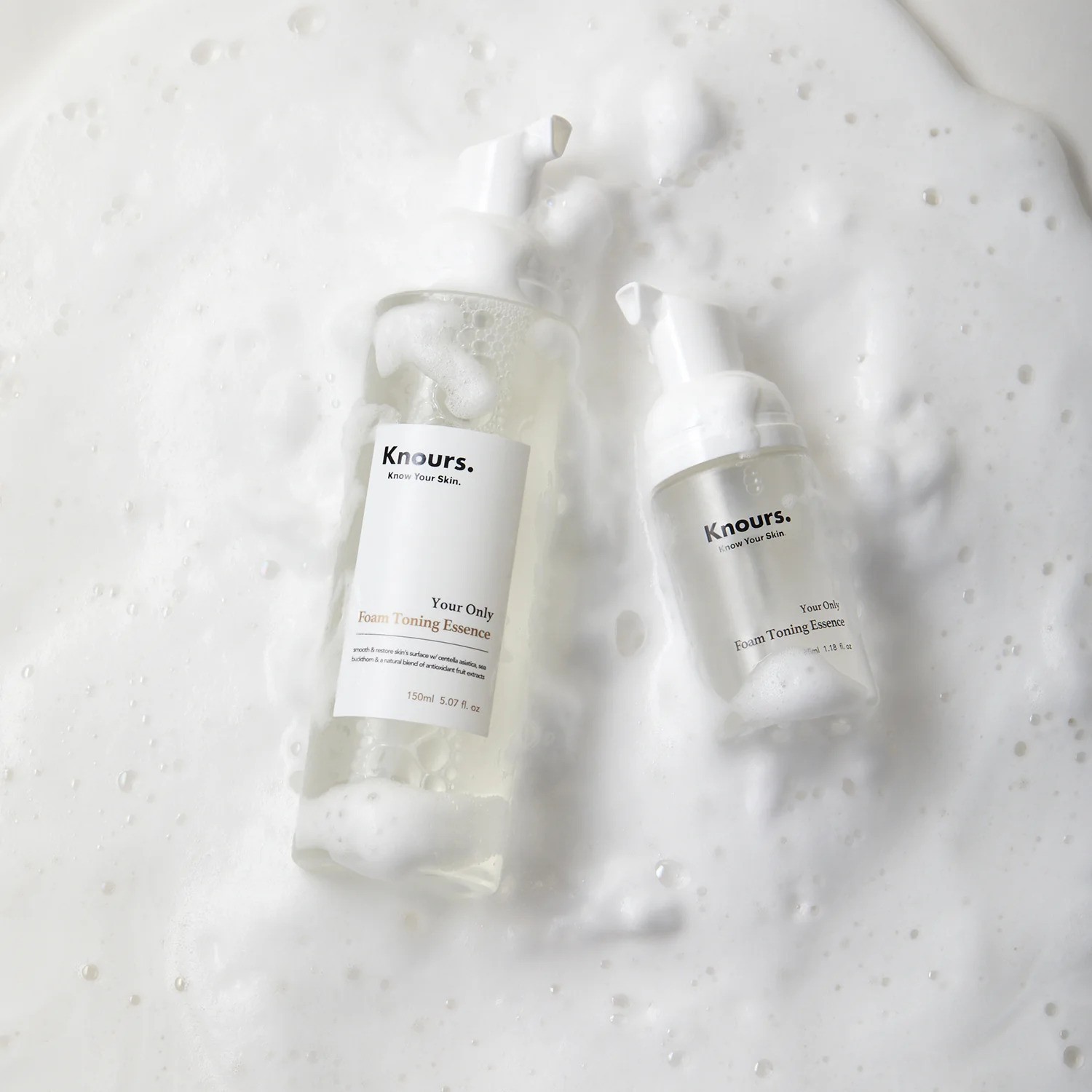 Knours 놀스 폼 토닝 에센스 150ml 저자극 브라이트닝 비건 토너 - 상세 이미지 2