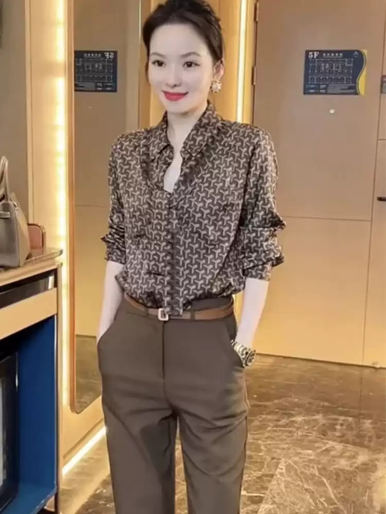 다리미 패밀리 3화 박지영 블라우스 셔츠 고봉희 호피 세련된 의상 옷 패션 - 상세 이미지 4