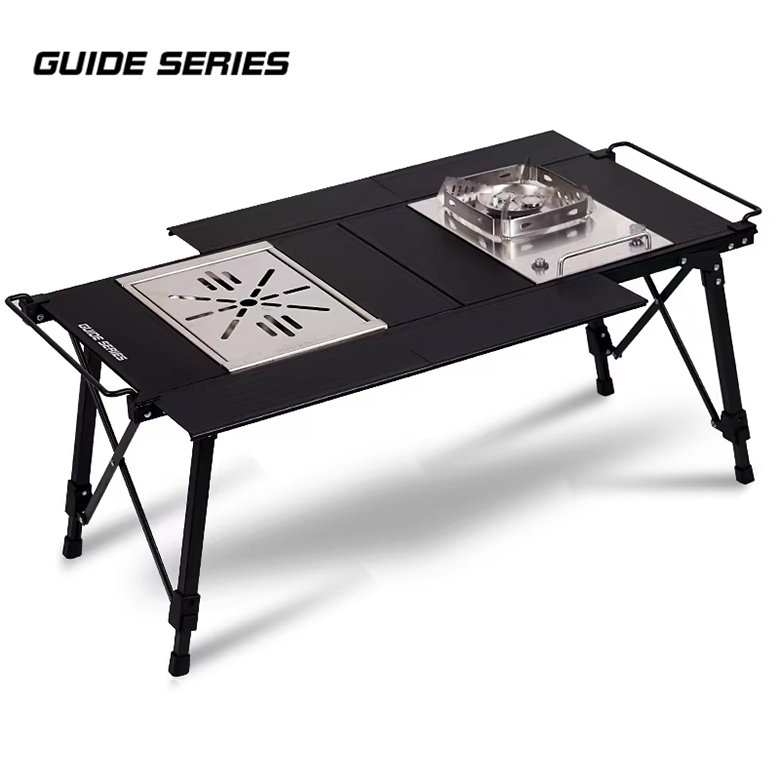 igt테이블 캠핑 경량 높이조절 하프유닛 바스켓 IGT 행어