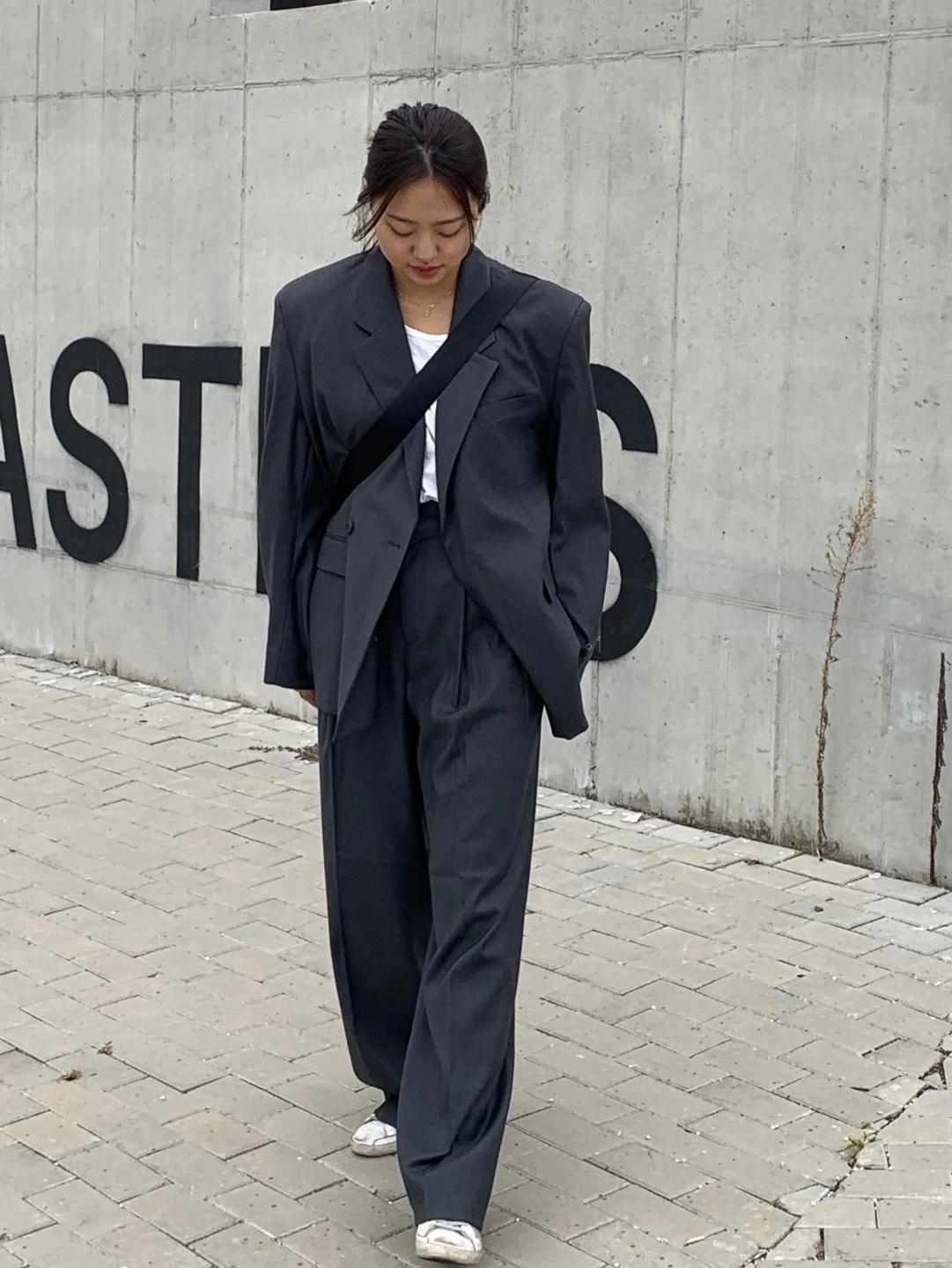 남자투턱슬랙스 셋업 와이드슬랙스 - 상세 이미지 4