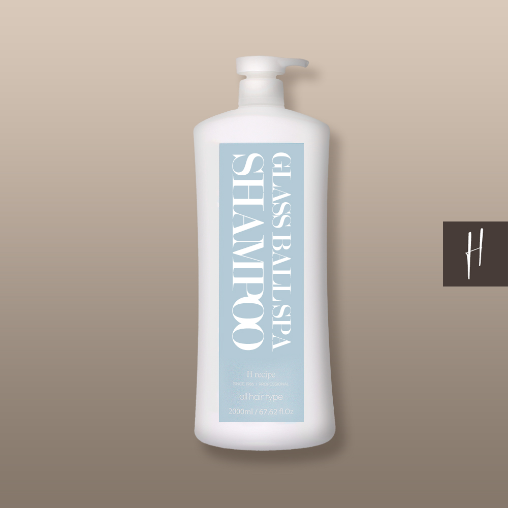 유리알 스파 샴푸2000ml 탈모완화 약산성두피케어 극손상모 전문케어 - 상품 이미지
