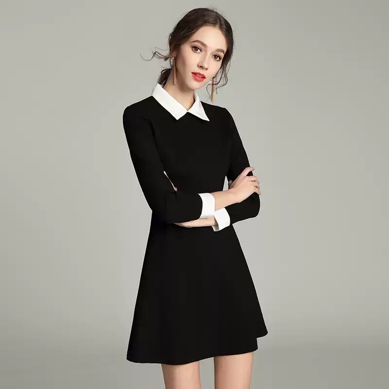 용감무쌍 용수정 56화 엄현경 원피스 블랙 용수정 카라넥 하객룩 의상 옷 패션 - 상세 이미지 2