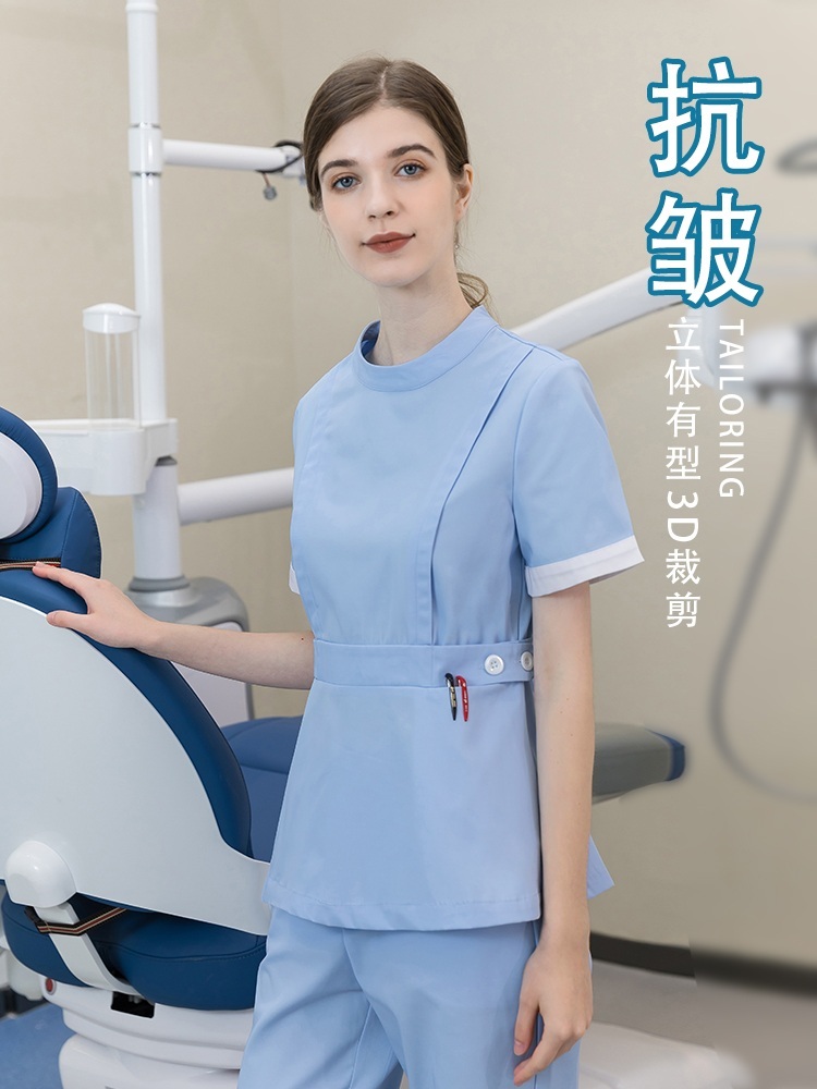 간호사 유니폼 간호조무사 진료복 병원복 간호복 여름 병원유니폼 - 상세 이미지 2