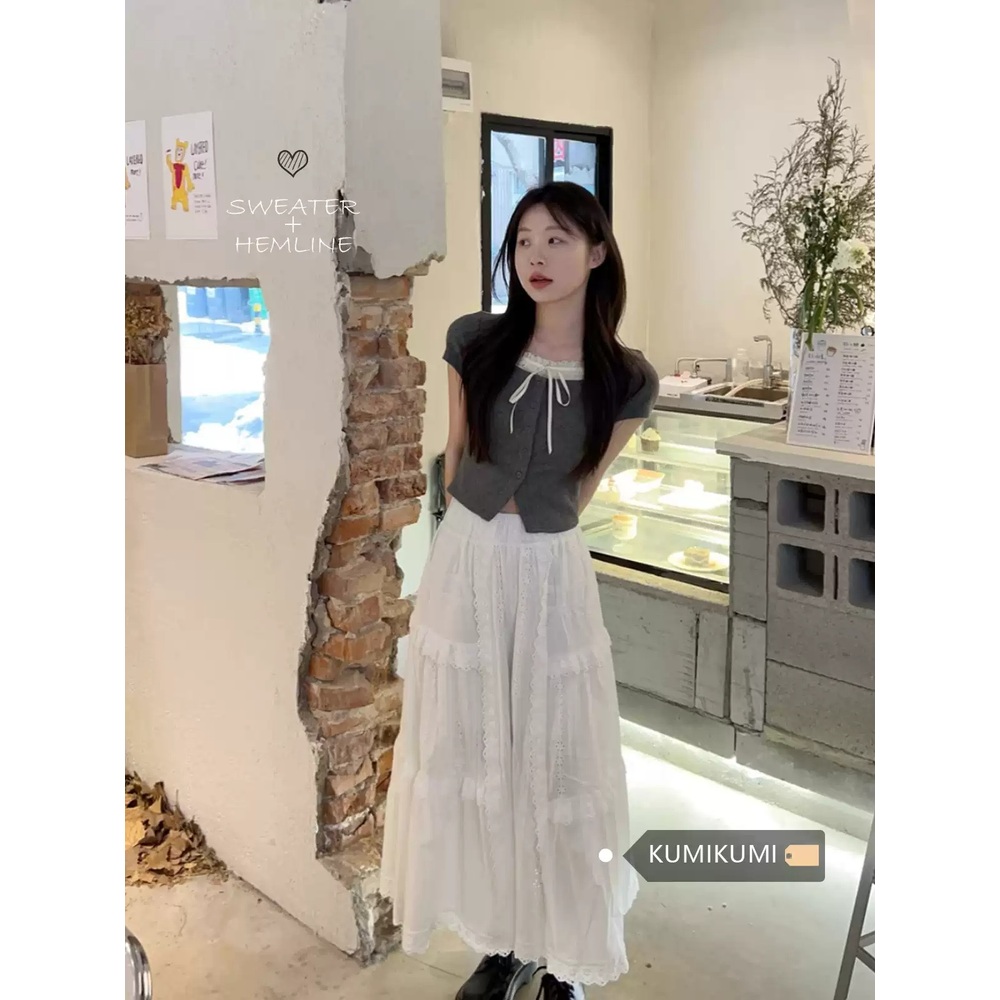 동네멋집2 5화 스테이씨 세은 티셔츠 반팔 리본 레이어드 의상 옷 패션 - 상세 이미지 2