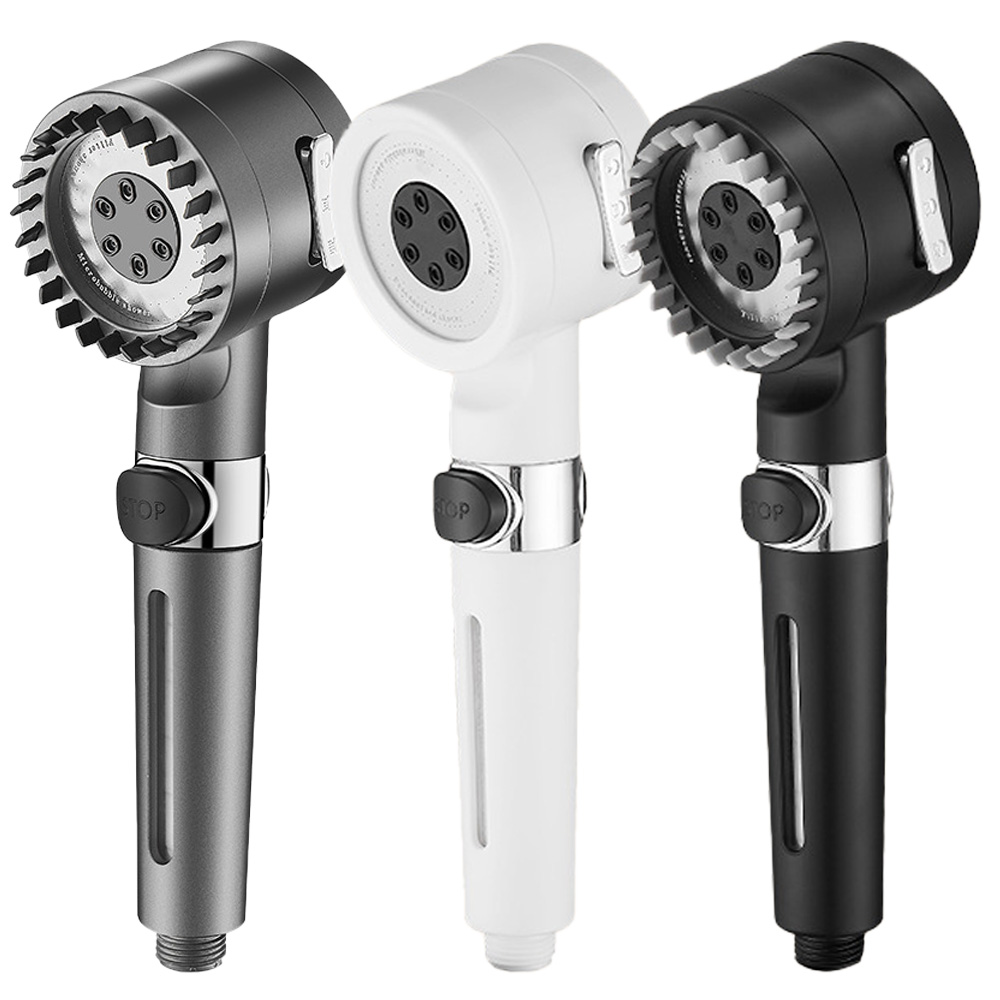 온오프 필터 샤워기 헤드 샤워헤드 원형헤 드솔A회색 [뷰리썸]