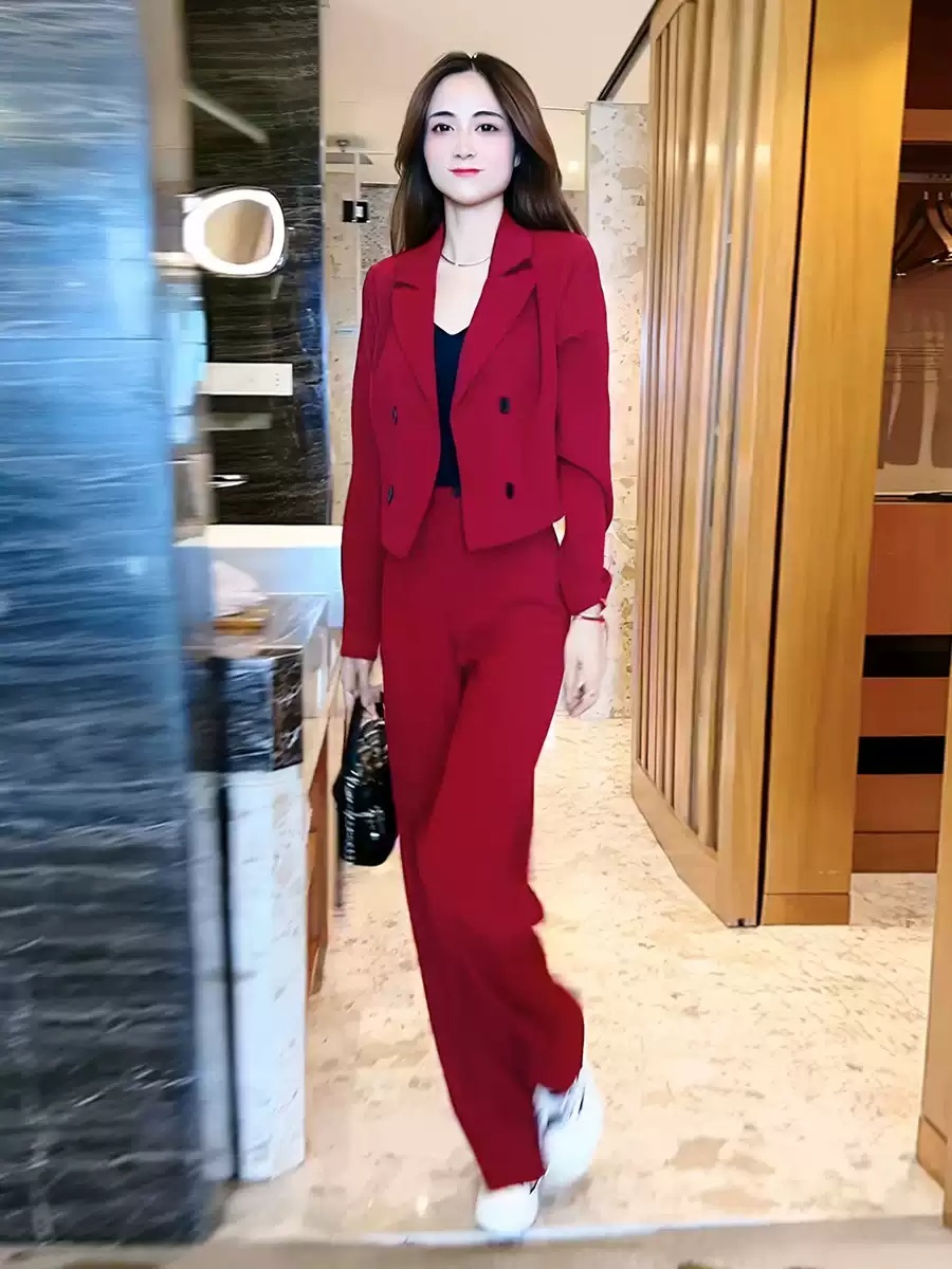 지옥에서 온 판사 5화 박신혜 정장 투피스 강빛나 레드 와이드 의상 옷 패션 - 상세 이미지 4
