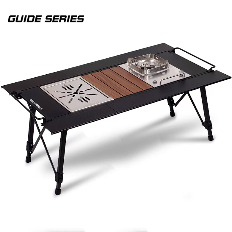 igt테이블 캠핑 경량 높이조절 하프유닛 바스켓 IGT 행어