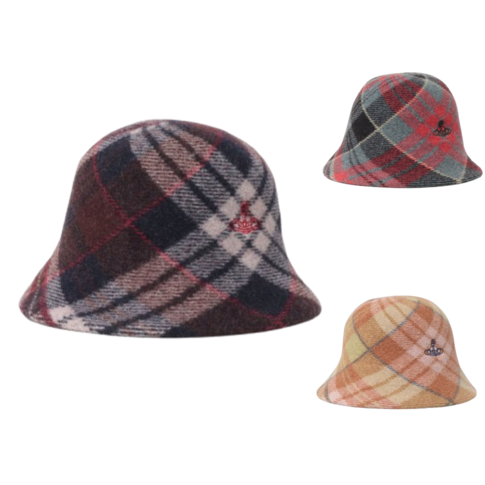 비비안웨스트우드 버킷햇 TARTAN 바스크 모자 506359381 - 상품 이미지