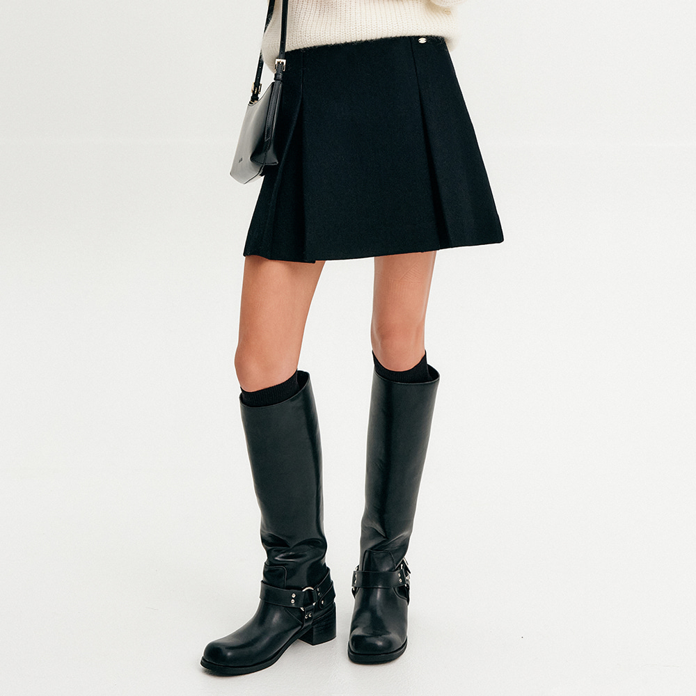 [룩캐스트] 노바 울 스커트_블랙 / NOVA WOOL SKIRT_BLACK : 룩캐스트 LOOKAST