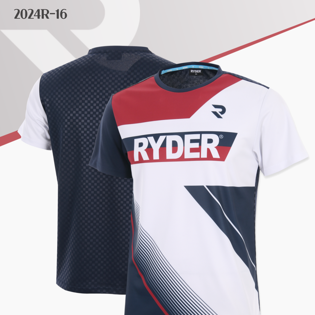 라이더 RYDER 2024R-16 경기복 남성/여성 반팔티 배드민턴 복 탁구 스쿼시 스포츠의류 - 상품 이미지