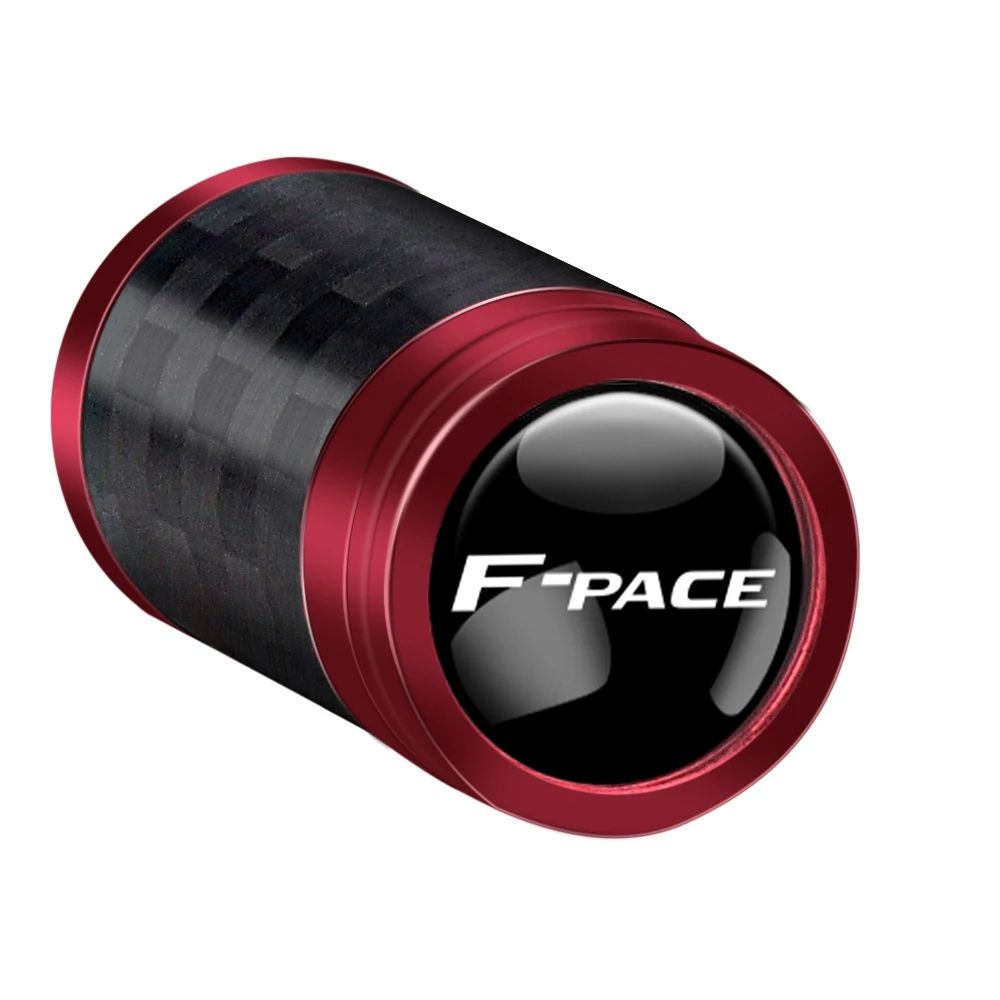 타이어용 금속 합금 카본 밸브 캡 로드 재규어 R XEL XFL E-PACE F-PACE I-PACE XJ 스포츠브레이크 4개 For I-PACE : 성이마켓