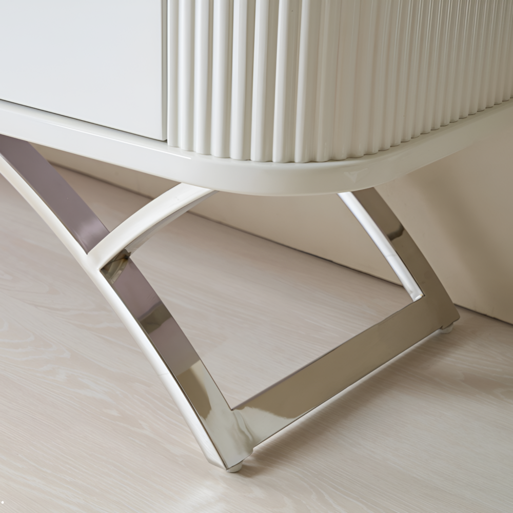 까사홈 레이나 실버 세라믹 거실장 2000