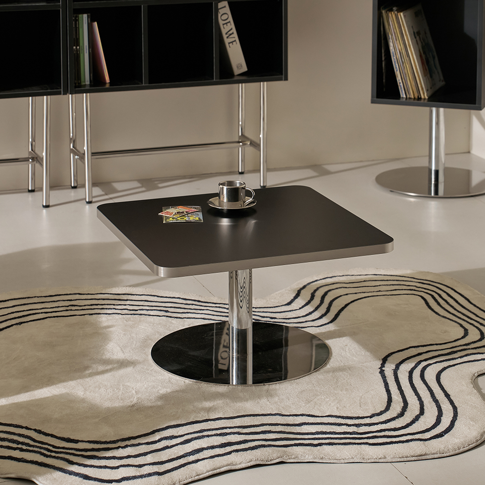 루밍 좌식 소파 사각 테이블 쇼파탁자 좌탁 600 블랙