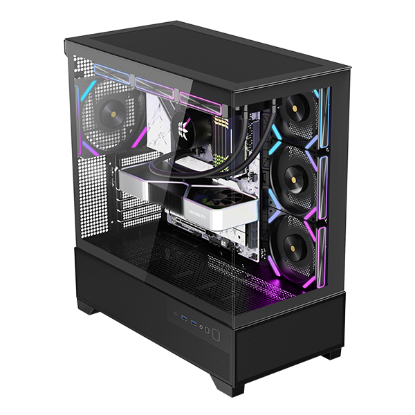 마이크로닉스 WIZMAX ML-360 WIDE View BTF 미들타워 PC 케이스 블랙 - 상세 이미지 2