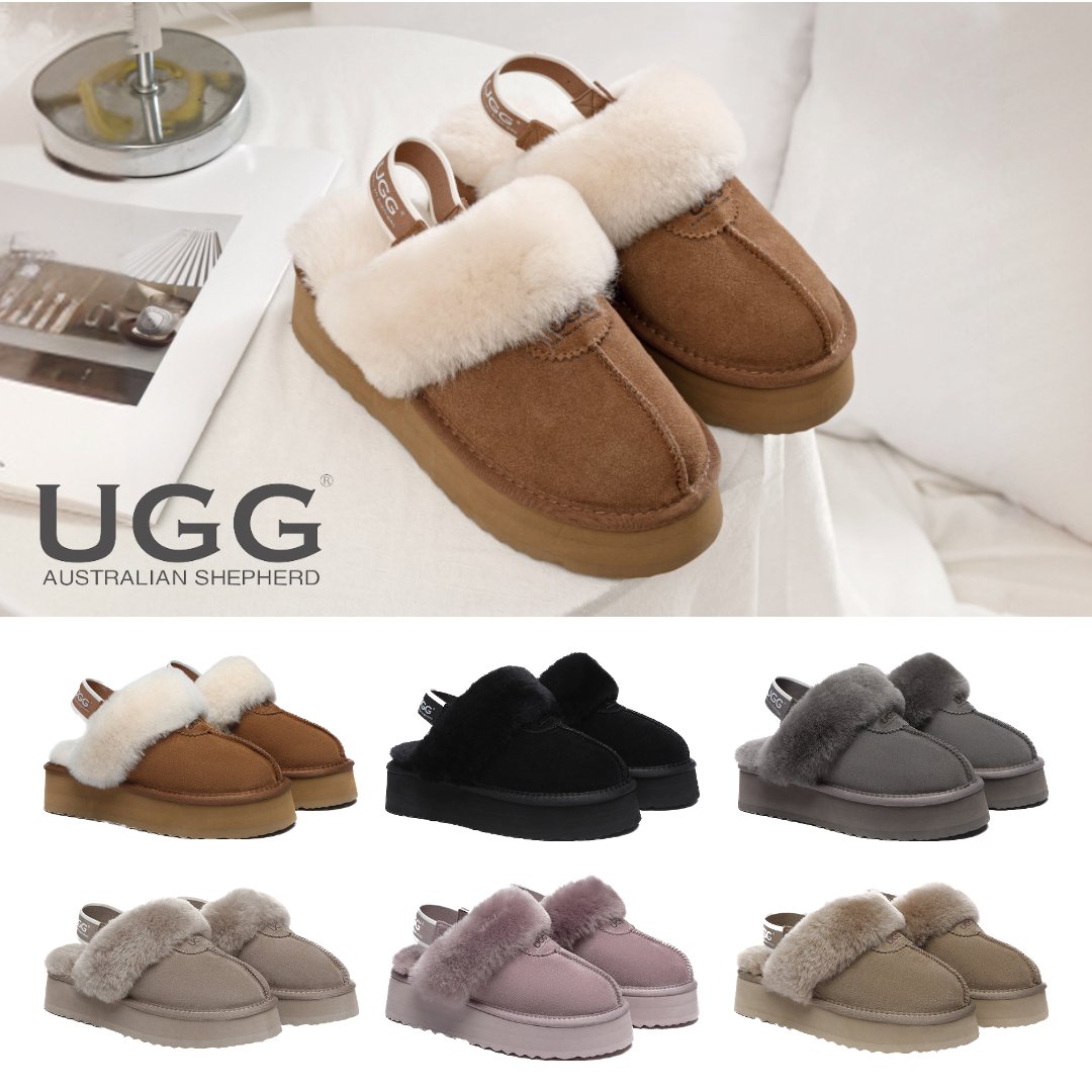 호주어그 에버 와플 플랫폼 양털 밴딩 어그 슬리퍼 AS2048