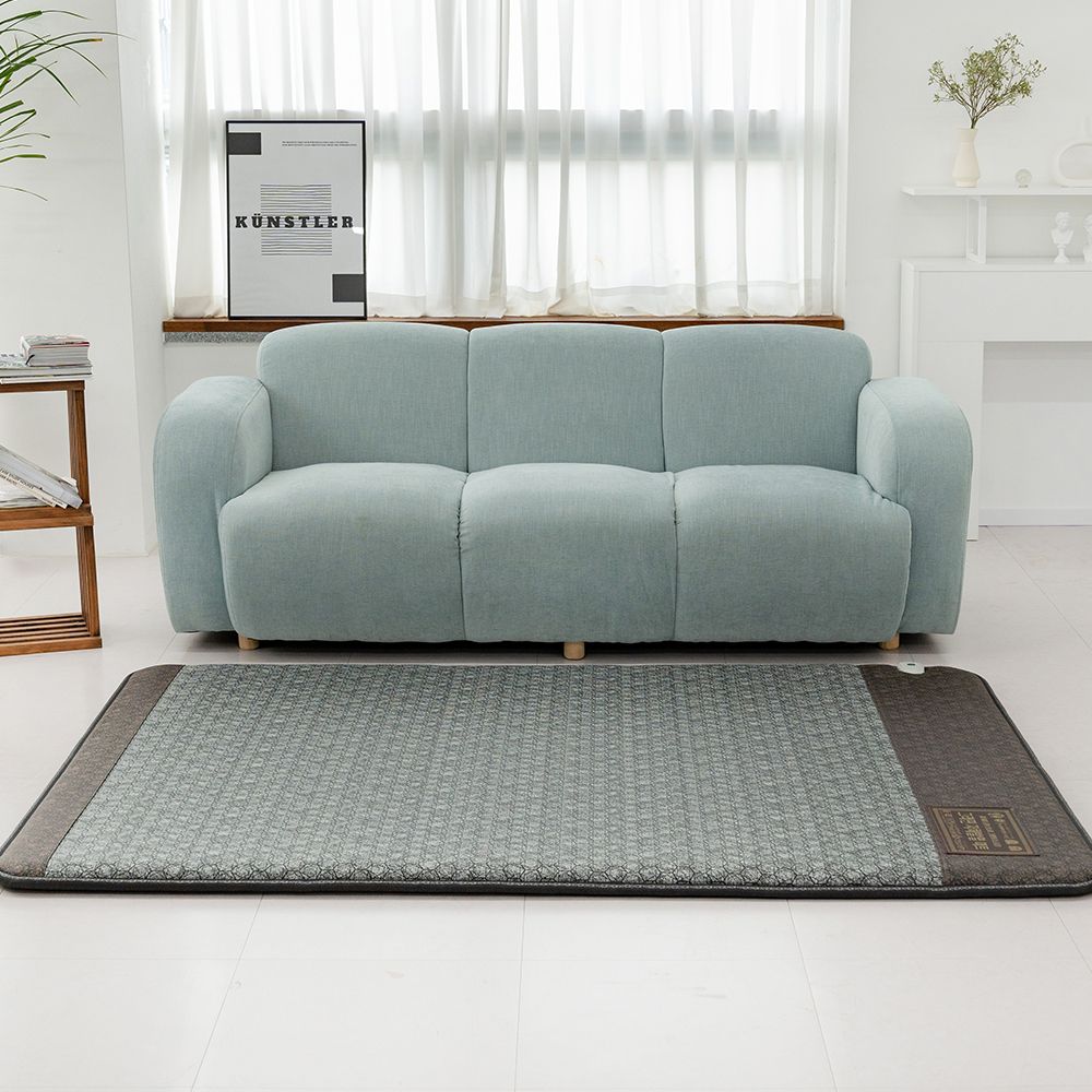 한일의료기 전기장판 전기매트 EMF 전자파없는 온열매트 난방 거실용 황토참숯 싱글