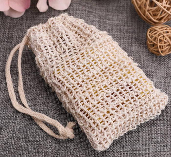 천연 순면 비누망 거품망 세안 물빠짐 받침대 주머니