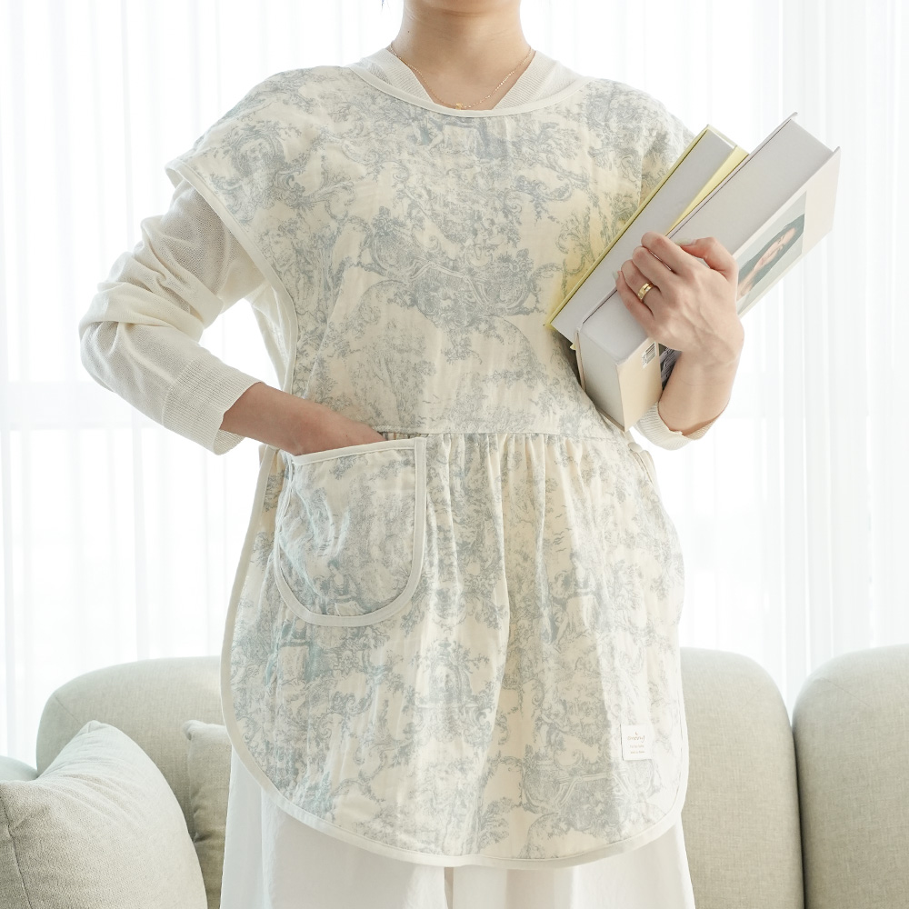 이몽 뜨왈드주이 엄마 턱받이 앞치마 수유가리개 침받이 이유식 아기 트림패드