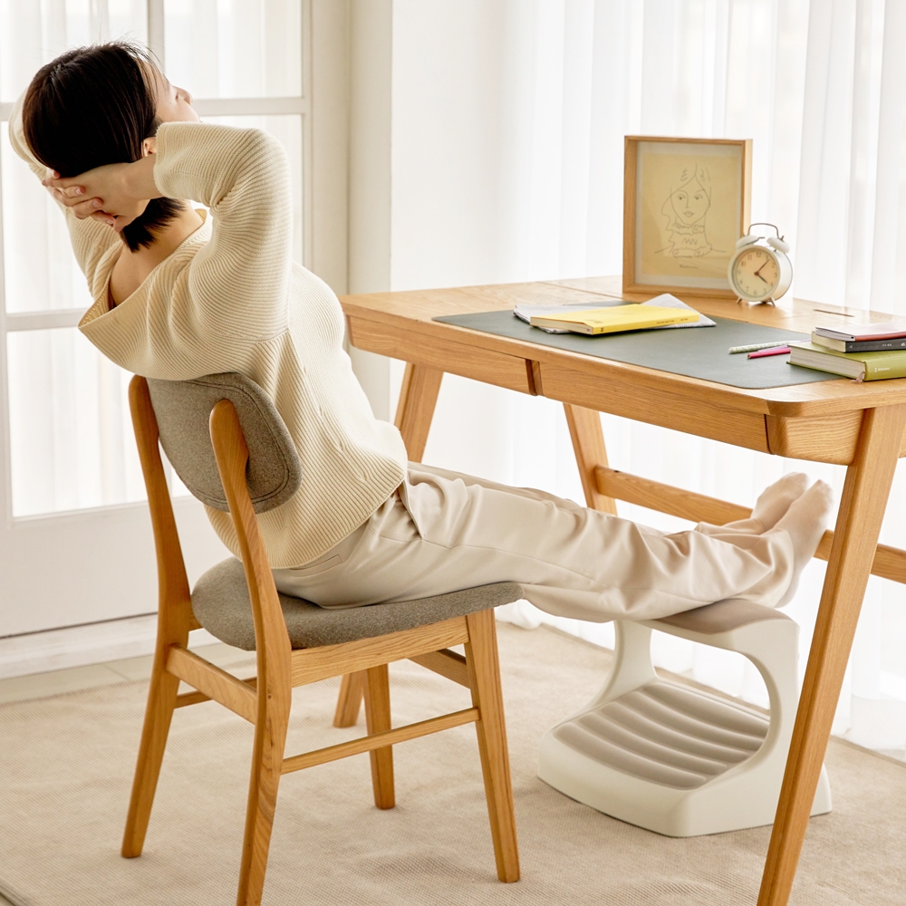 책상 발받침대 발판 사무실 컴퓨터 2단 쿠션 발받침 다리받침대 풋레스트 기본형