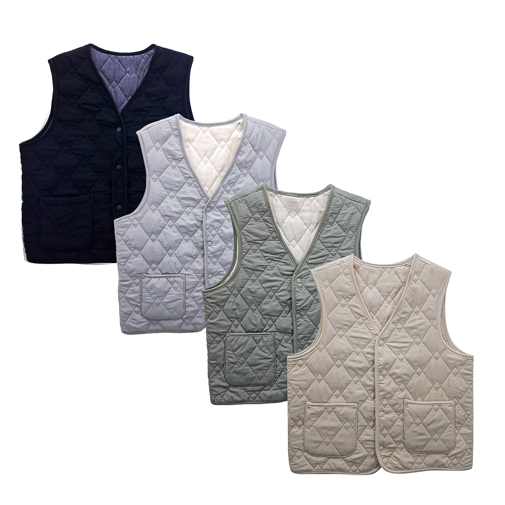남녀공용 포켓 베이직 퀼팅자켓 조끼패딩 베스트조끼