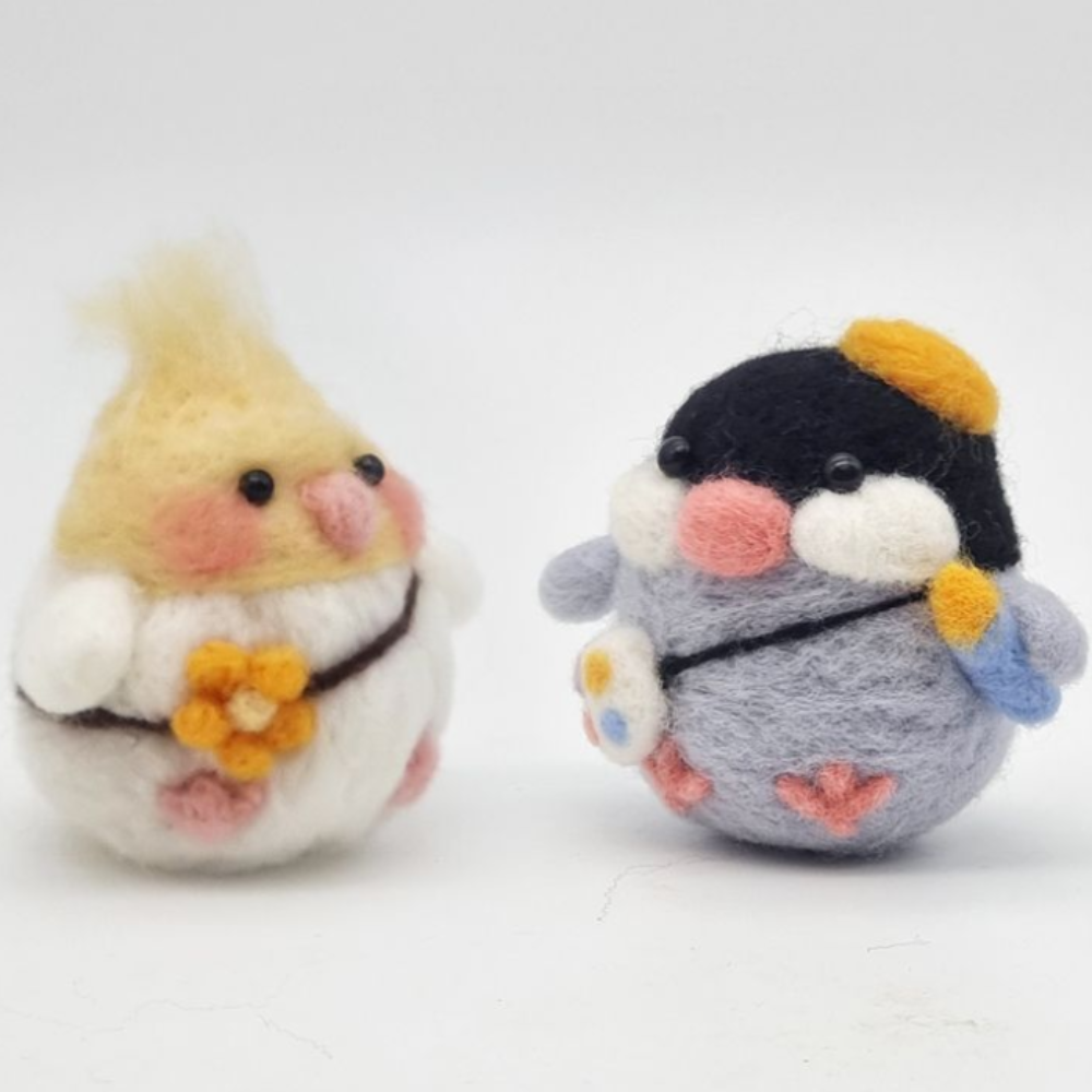 양모펠트 니들펠트 DIY 인형 만들기 세트 키트 - 상세 이미지 3