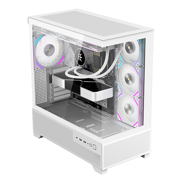 마이크로닉스 WIZMAX ML-360 WIDE View BTF 미들타워 PC 케이스 화이트 - 상세 이미지 2