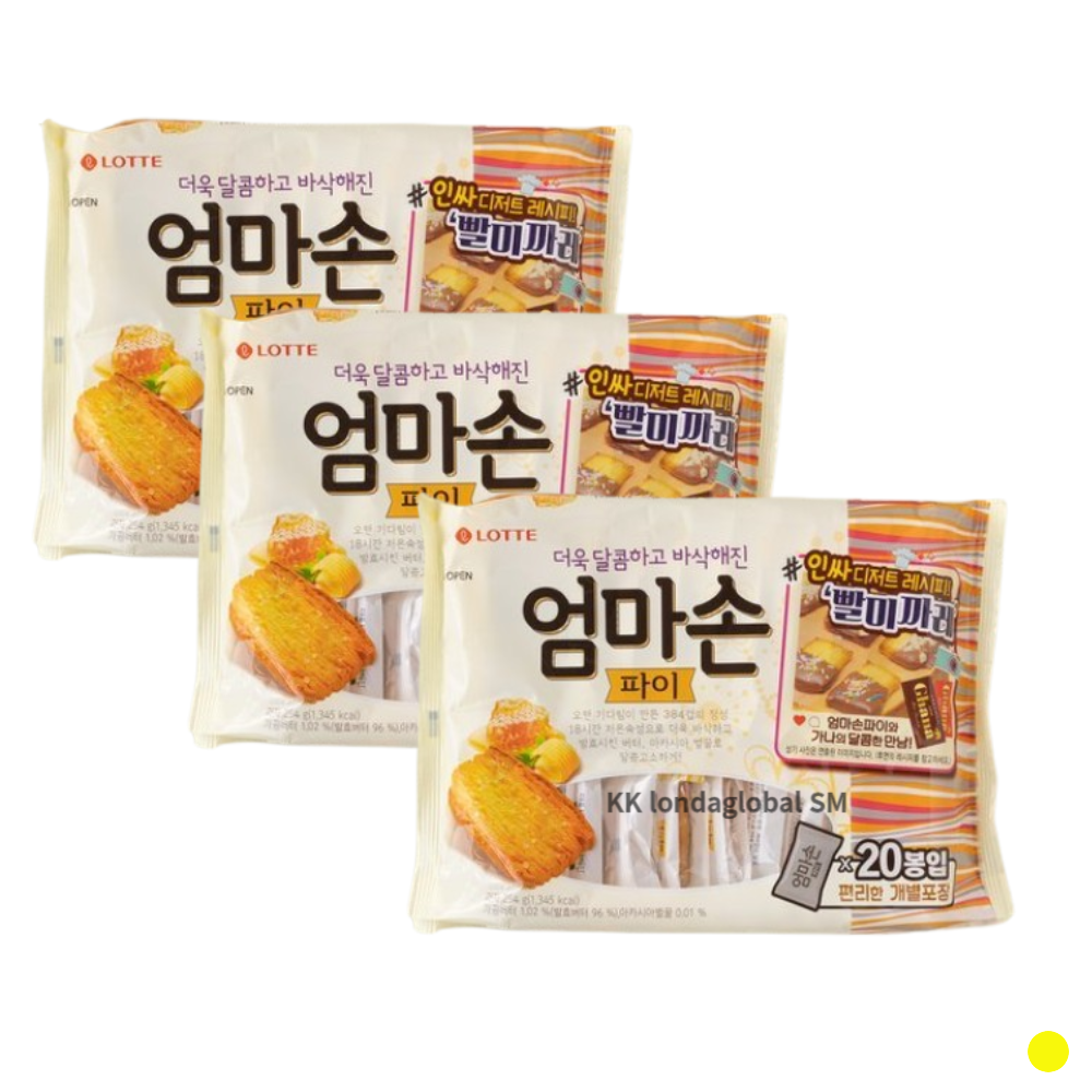 롯데 엄마손파이 더욱 달콤하고 바삭해진 총60개입 : 밥도둑마켓