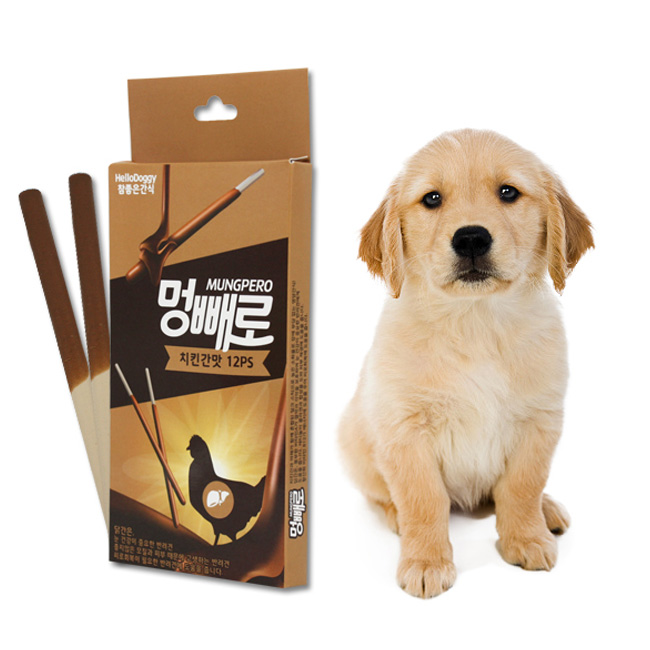 헬로도기 멍빼로 강아지덴탈껌 치석제거 강아지이갈이간식 치킨간, 12개입, 1개 - 상세 이미지 2
