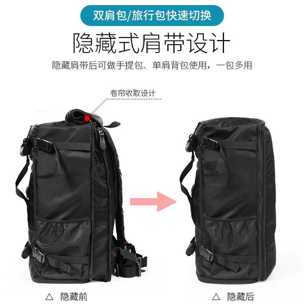 스키백팩 등산 부츠 배낭 수납 부츠백 멀티백 라이딩 50L - 상세 이미지 4