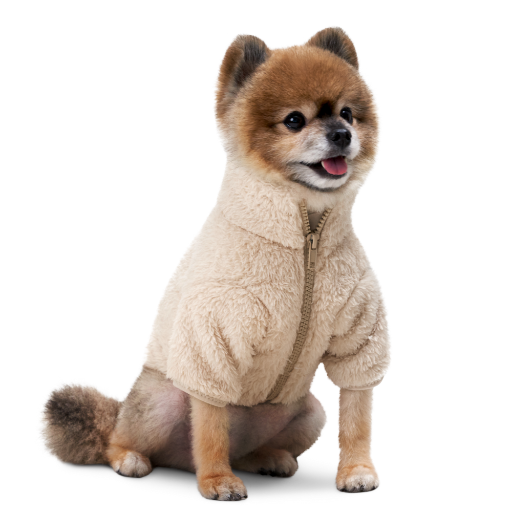 강아지후리스 네오핏 겨울옷 소형견 중형견 애견 패딩 고양이 조끼 올인원 뽀글이 S - 상세 이미지 2