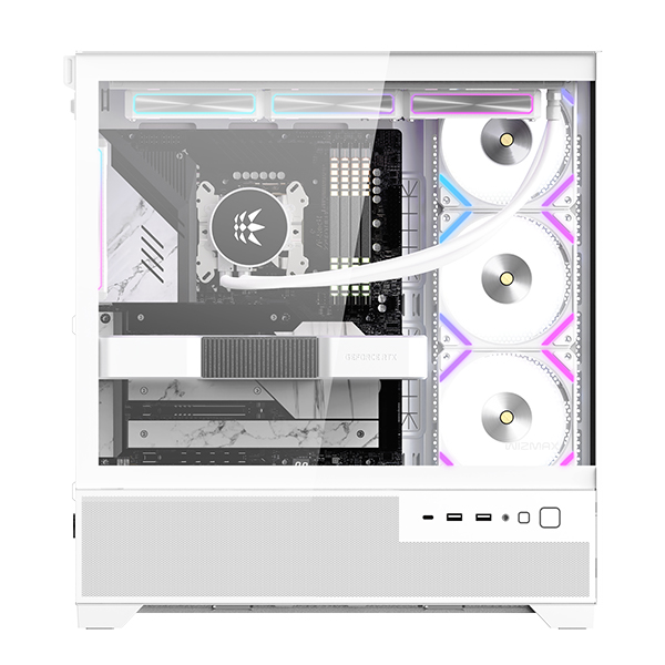 마이크로닉스 WIZMAX ML-360 WIDE View BTF 미들타워 PC 케이스 화이트 - 상세 이미지 3