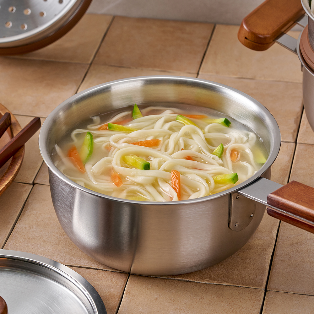 찜기 찜판 냄비 미니찜 야채 인덕션 스텐찜기 스테인리스 채반 뚜껑 만두 이유식 전골 이미지 6