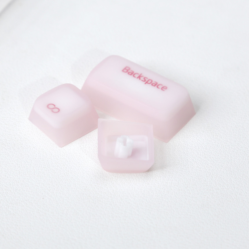 젤리 핑크 키캡 실리콘 체리 Cherry 말랑말랑 커스텀 반투명 기계식키보드 키캡