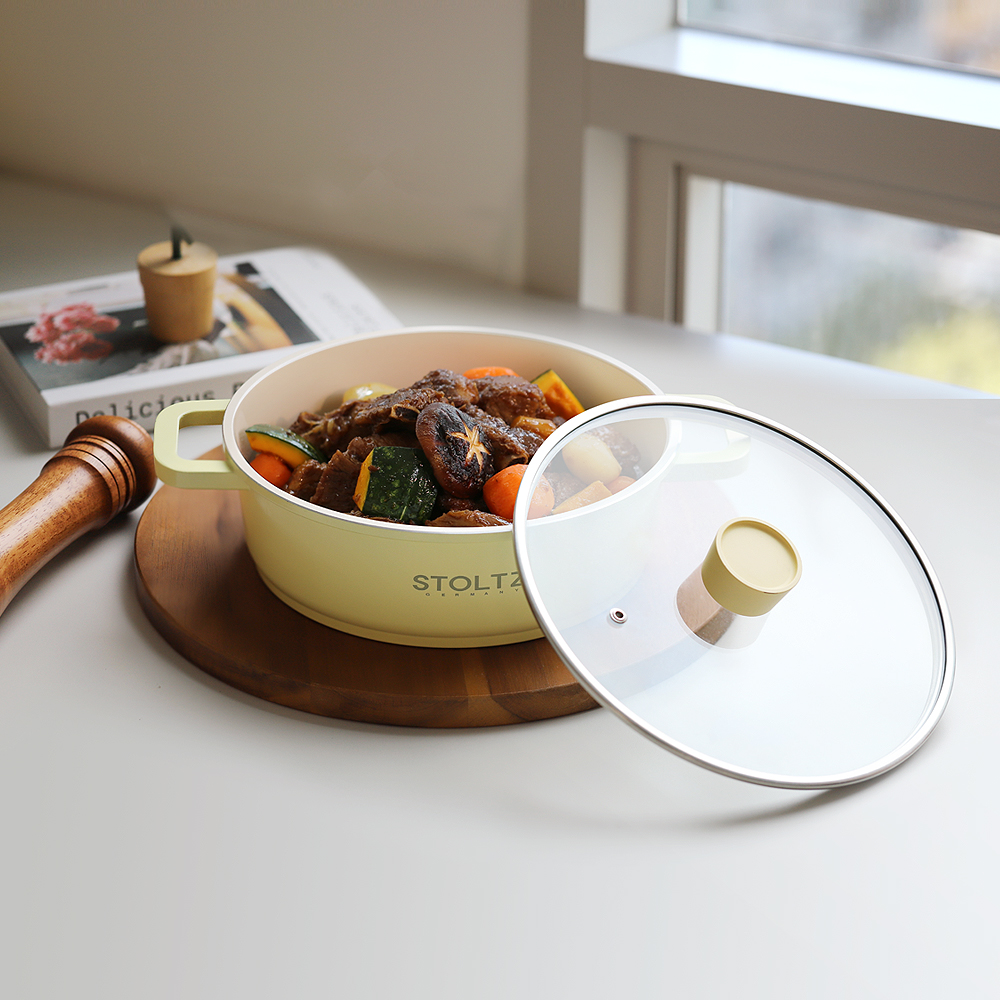 STOLTZ 슈톨츠 머랭 쿡웨어 IH 전골냄비 24cm 국내생산 통주물 냄비 - 상세 이미지 2