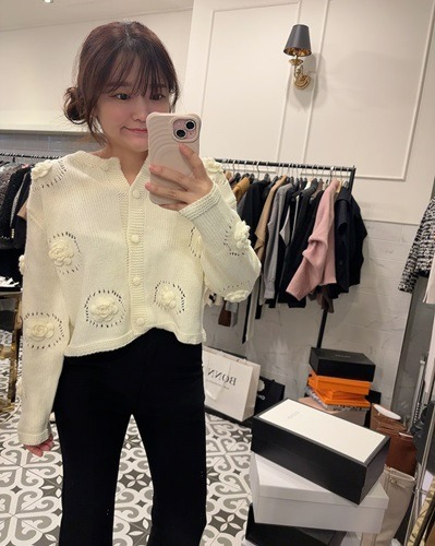 랑 플라워 가디건 : 보니샵