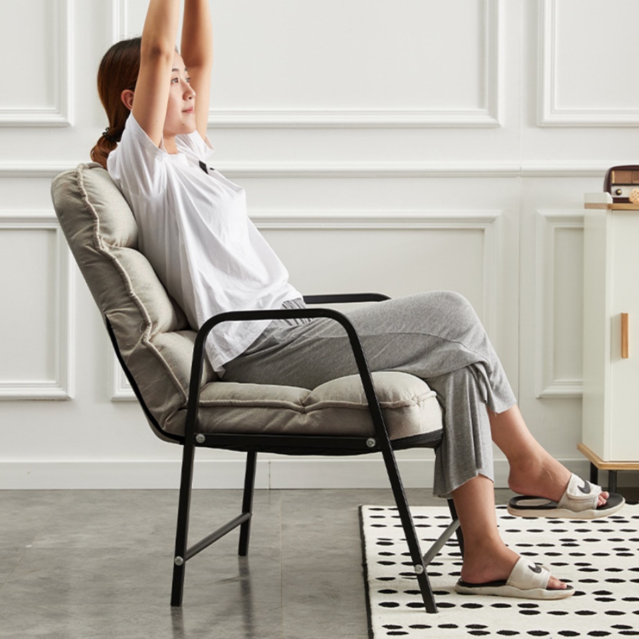 스툴 포함 편안한 리클라이너 의자 침대형 의자 허리에 좋은 의자