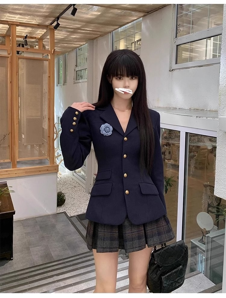 영국교복세트 자켓 프레피룩 예고 졸사 재킷 의상 옛날 스쿨룩 - 상세 이미지 4
