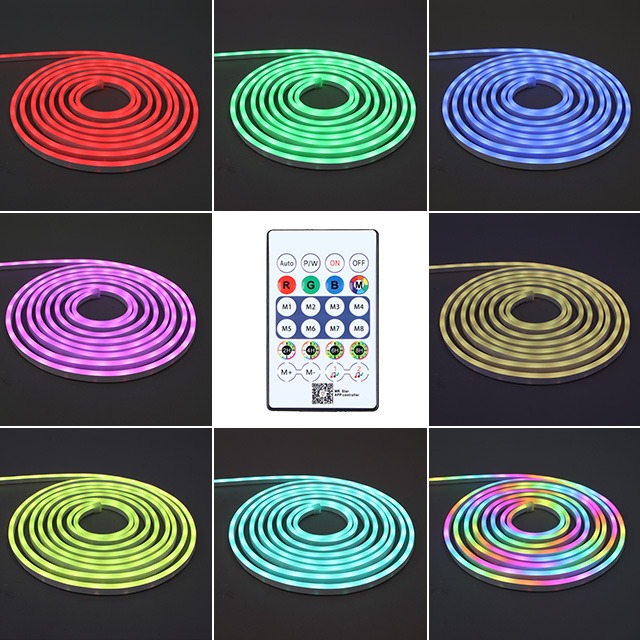 더쎈 LED 플렉시블 스트립 매직 RGB 네온라이트 5M USB타입 리모컨 간접등 경관조명 - 상품 이미지