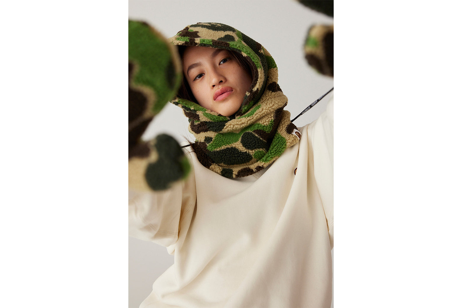 베이프 우먼즈 모자 ABC CAMO BOA SNOOD 1K80-282-002 - 상세 이미지 4