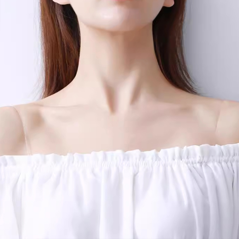 0.1cm 투명 브라끈 브레지어 끈 오프숄더 브라 어깨 누드 실 얇은 고정 패션 드레스 - 상품 이미지
