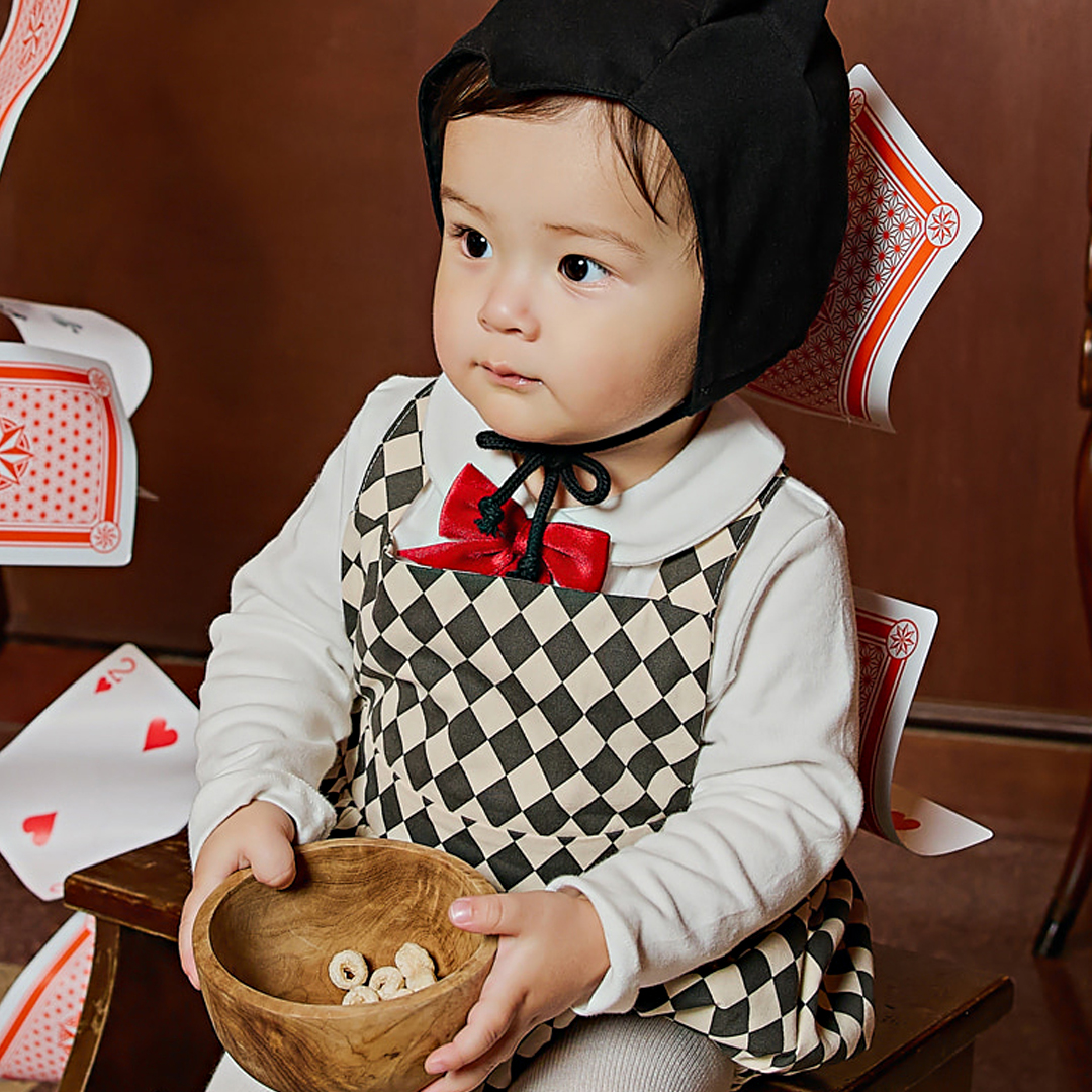 벨벳 리본 넥타이 아기 돌촬영 하객룩 이미지 7
