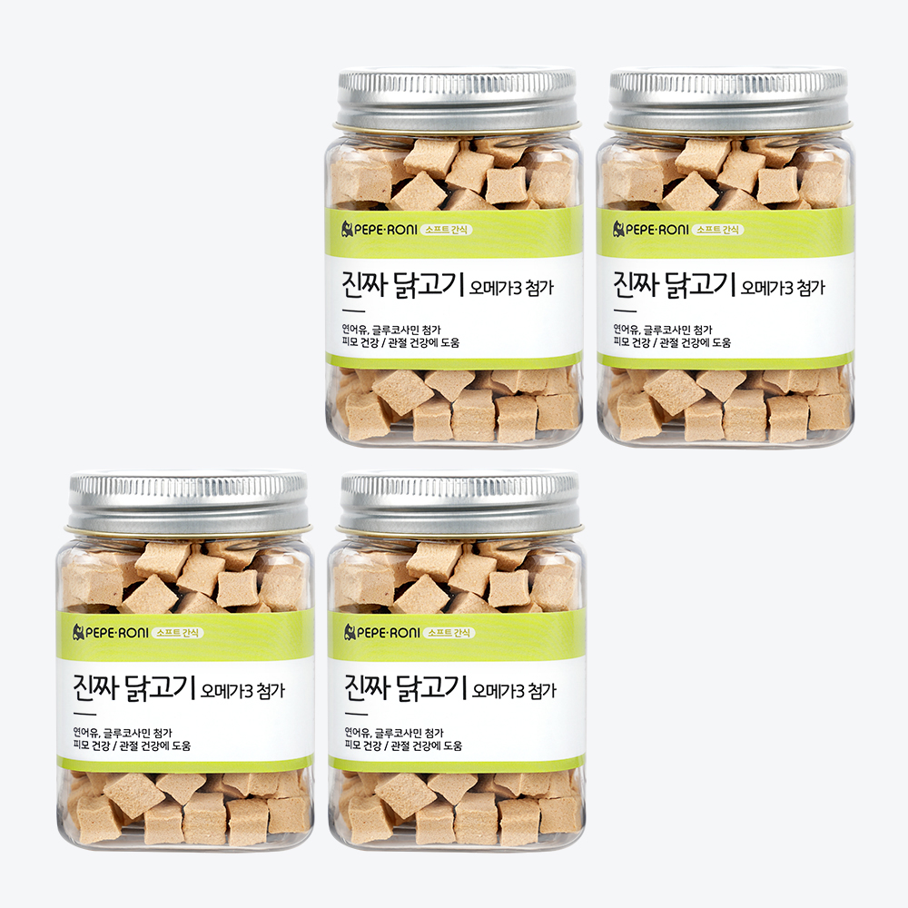 페페로니 진짜 오메가3 닭고기 4개 세트